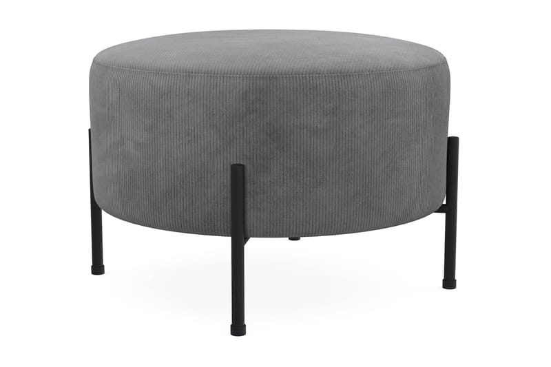 Menard Compact Puf Rund 60 cm - Grå - Møbler - Stole & lænestole - Taburet & skammel - Ottoman