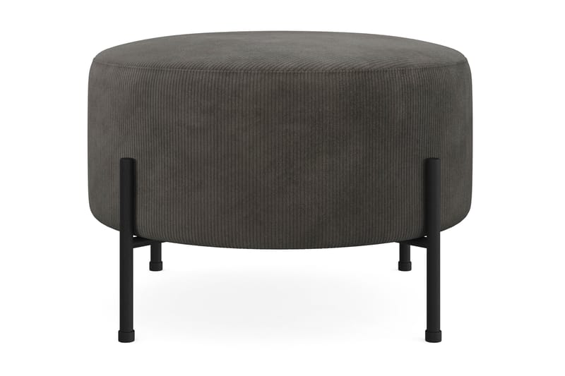 Menard Compact Puf Rund 60 cm - Mørkegrå - Møbler - Stole & lænestole - Taburet & skammel - Ottoman