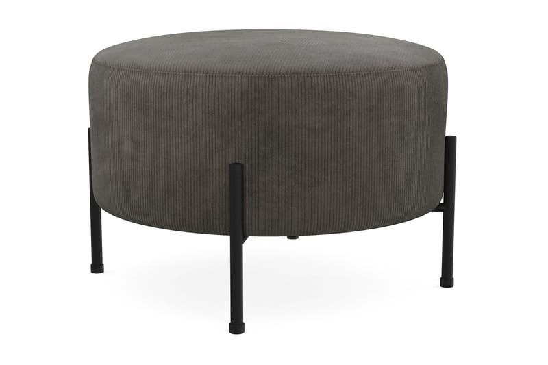 Menard Compact Puf Rund 60 cm - Mørkegrå - Møbler - Stole & lænestole - Taburet & skammel - Ottoman