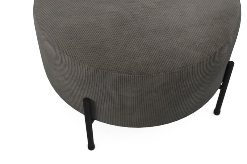 Menard Compact Puf Rund 60 cm - Mørkegrå - Møbler - Stole & lænestole - Taburet & skammel - Ottoman