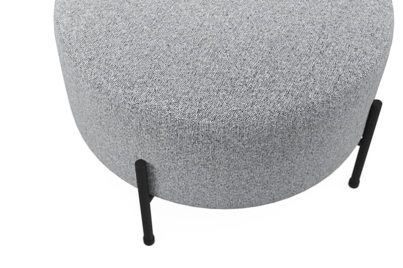 Menard Compact Puf Rund 60 cm - Grå - Møbler - Stole & lænestole - Taburet & skammel - Ottoman