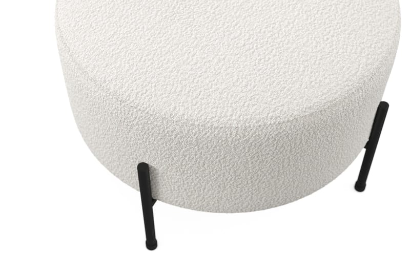 Menard Compact Puf Rund 60 cm - Hvid - Møbler - Stole & lænestole - Taburet & skammel - Ottoman