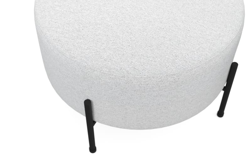 Menard Compact Puf Rund 60 cm - Lysegrå - Møbler - Stole & lænestole - Taburet & skammel - Ottoman