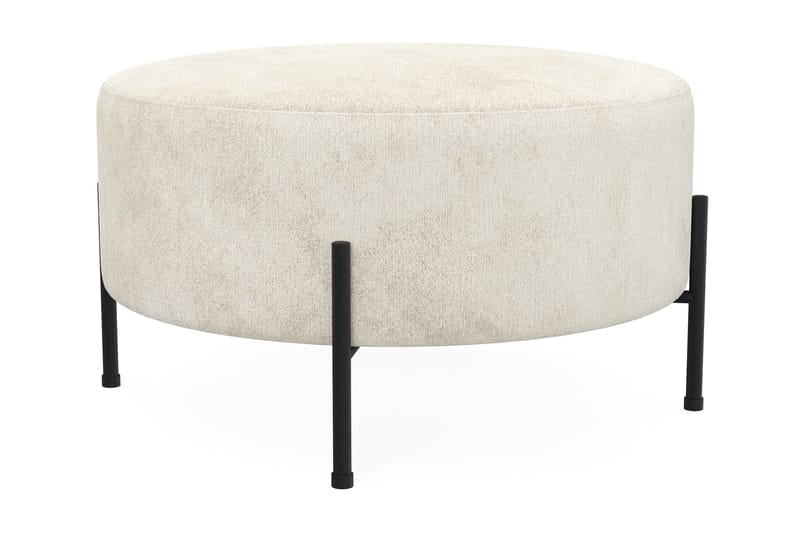 Menard Compact Puf Rund 70 cm - Hvid - Møbler - Stole & lænestole - Taburet & skammel - Ottoman