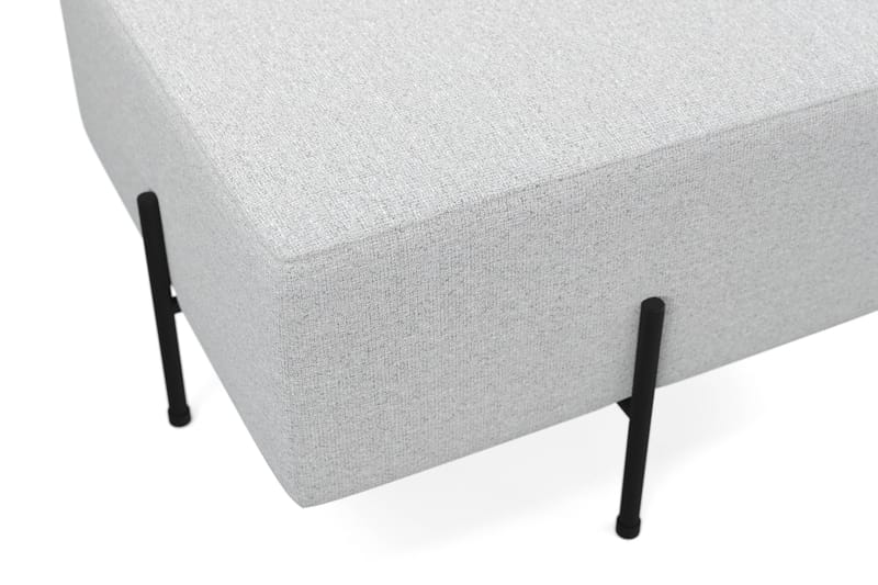 Menard Compact Puf 60 cm Kvadratisk - Lysegrå - Møbler - Stole & lænestole - Taburet & skammel - Ottoman