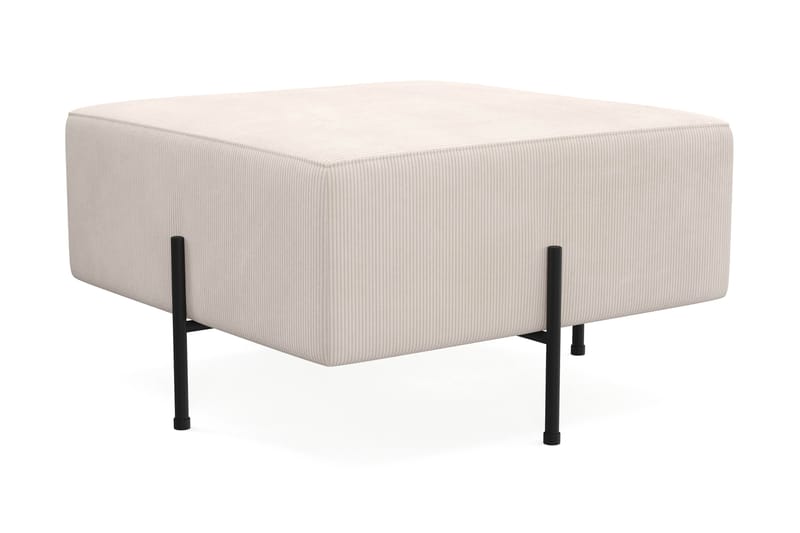 Menard Compact Puf 70 cm Kvadratisk - Beige - Møbler - Stole & lænestole - Taburet & skammel - Ottoman