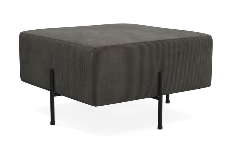 Menard Compact Puf 70 cm Kvadratisk - Mørkegrå - Møbler - Stole & lænestole - Taburet & skammel - Ottoman