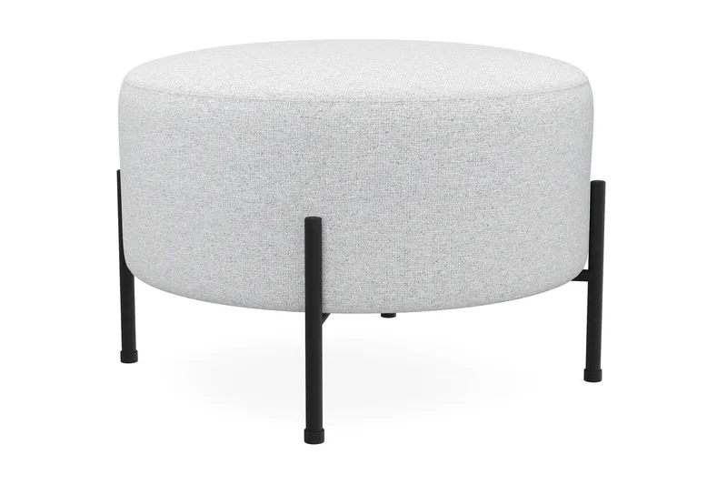 Menard Compact Puf Rund 60 cm - Lysegrå - Møbler - Stole & lænestole - Taburet & skammel - Ottoman