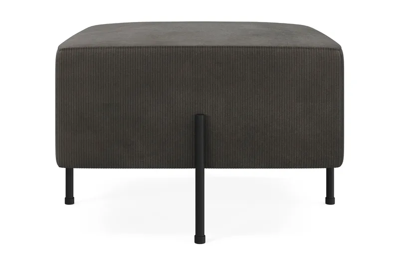 Menard Compact Puf 60 cm Kvadratisk, Mørkegrå