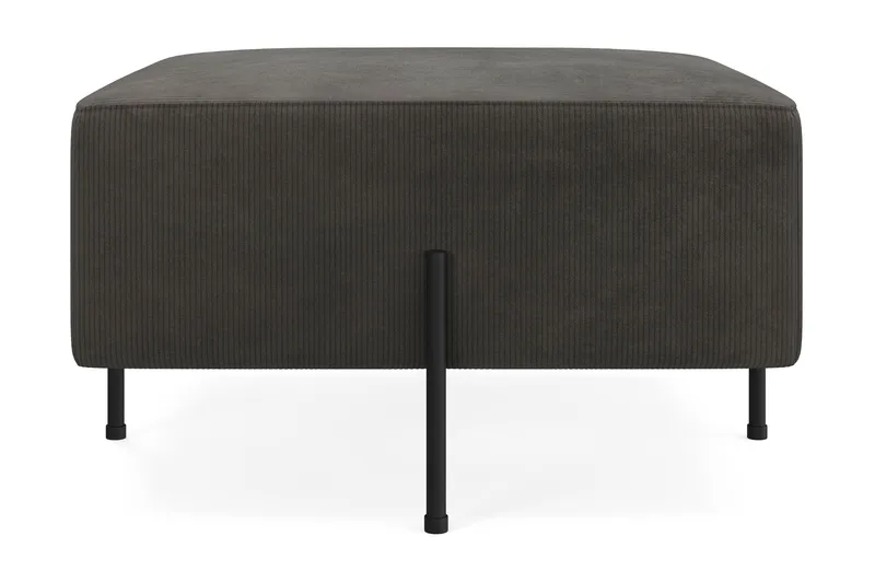 Menard Compact Puf 70 cm Kvadratisk - Mørkegrå - Møbler - Stole & lænestole - Taburet & skammel - Ottoman