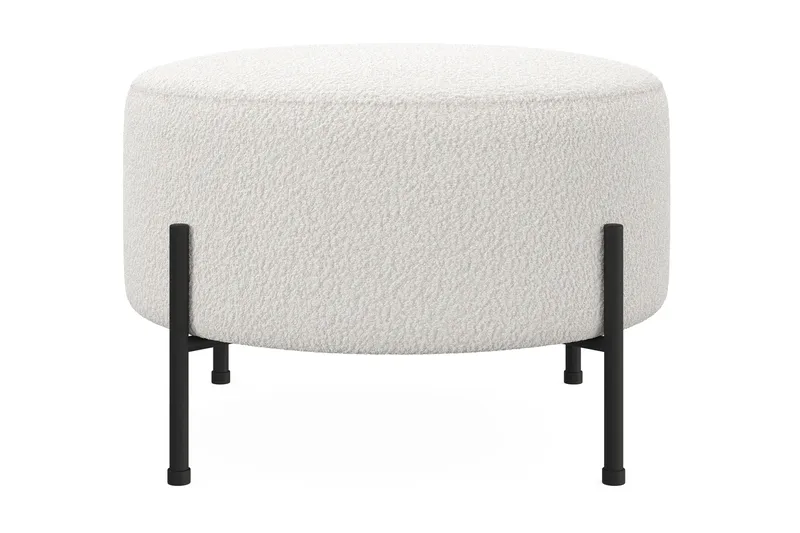 Menard Compact Puf Rund 60 cm, Hvid