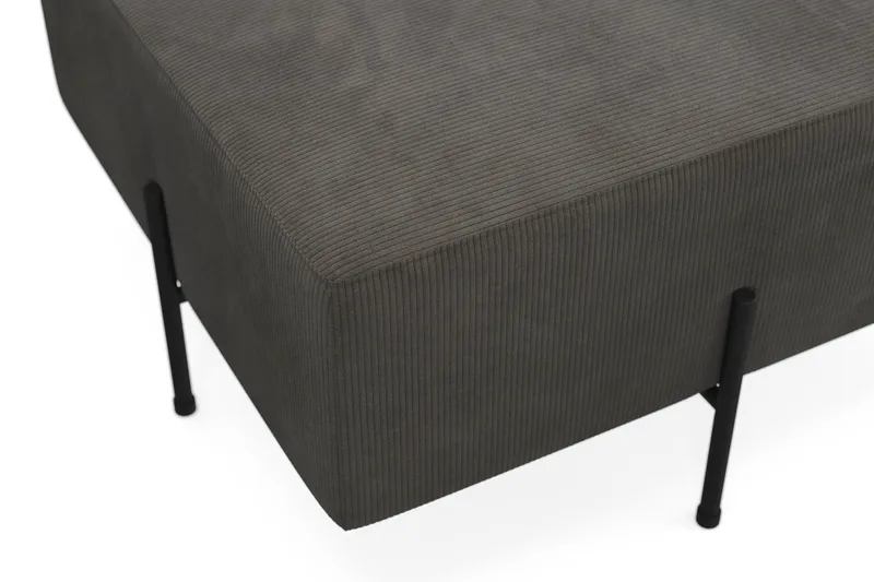 Menard Compact Puf 70 cm Kvadratisk - Mørkegrå - Møbler - Stole & lænestole - Taburet & skammel - Ottoman