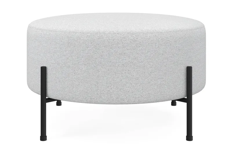 Menard Compact Puf Rund 70 cm, Lysegrå