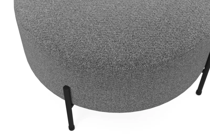 Menard Compact Puf Rund 70 cm - Mørkegrå - Møbler - Stole & lænestole - Taburet & skammel - Ottoman