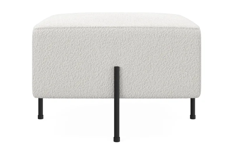 Menard Compact Puf 60 cm Kvadratisk, Hvid