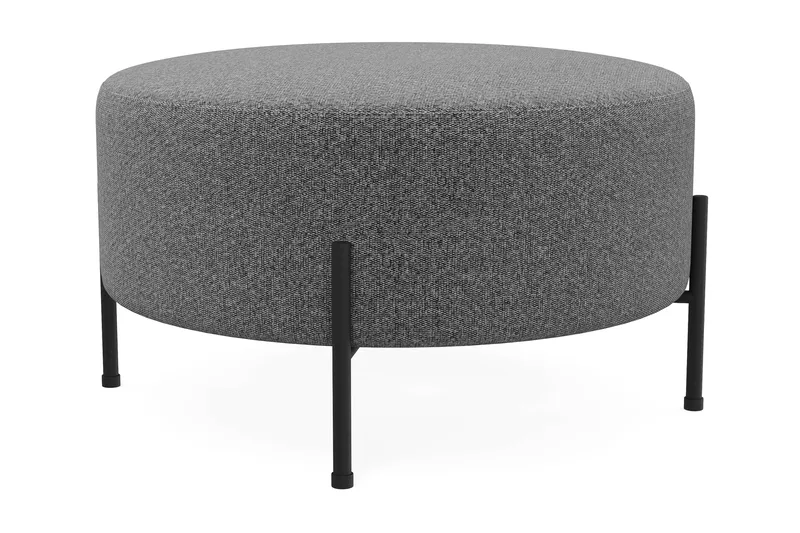 Menard Compact Puf Rund 70 cm - Mørkegrå - Møbler - Stole & lænestole - Taburet & skammel - Ottoman