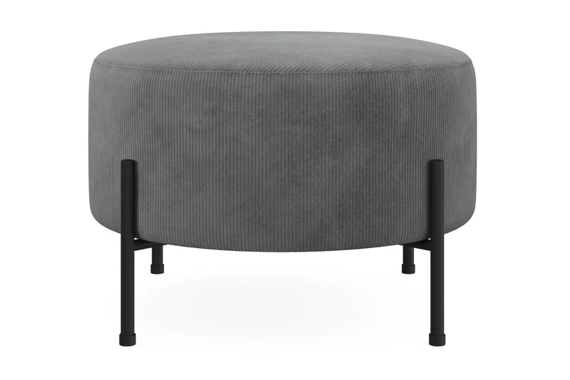 Menard Compact Puf Rund 60 cm - Grå - Møbler - Stole & lænestole - Taburet & skammel - Ottoman