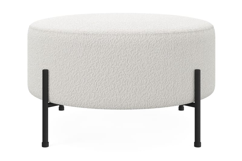 Menard Compact Puf Rund 70 cm, Hvid