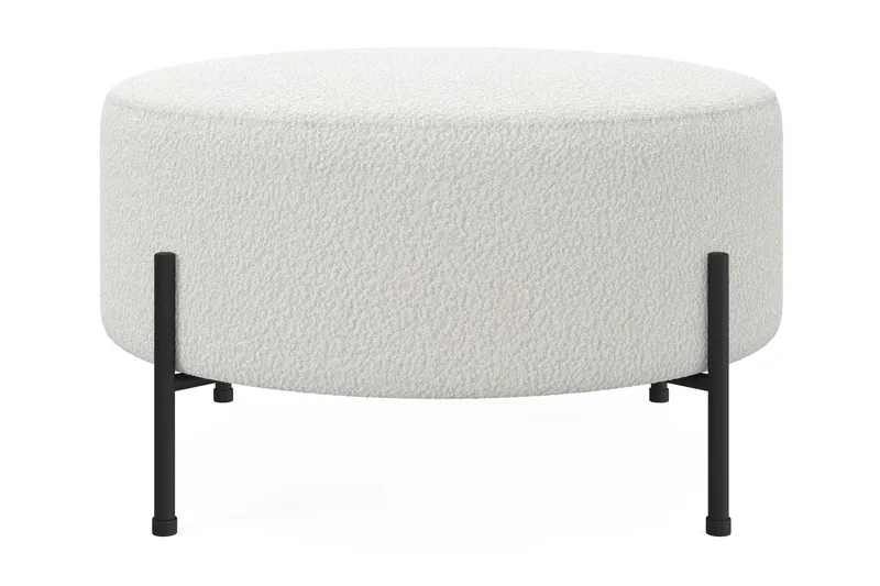 Menard Compact Puf Rund 70 cm, Hvid