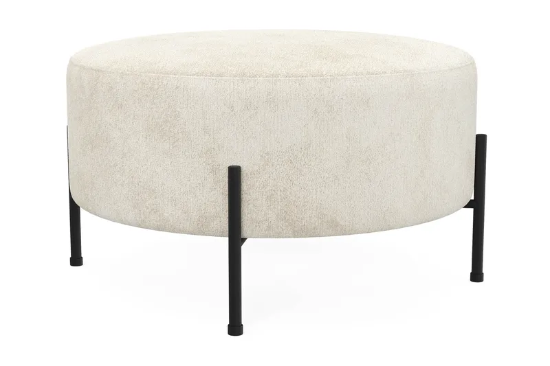 Menard Compact Puf Rund 70 cm - Hvid - Møbler - Stole & lænestole - Taburet & skammel - Ottoman