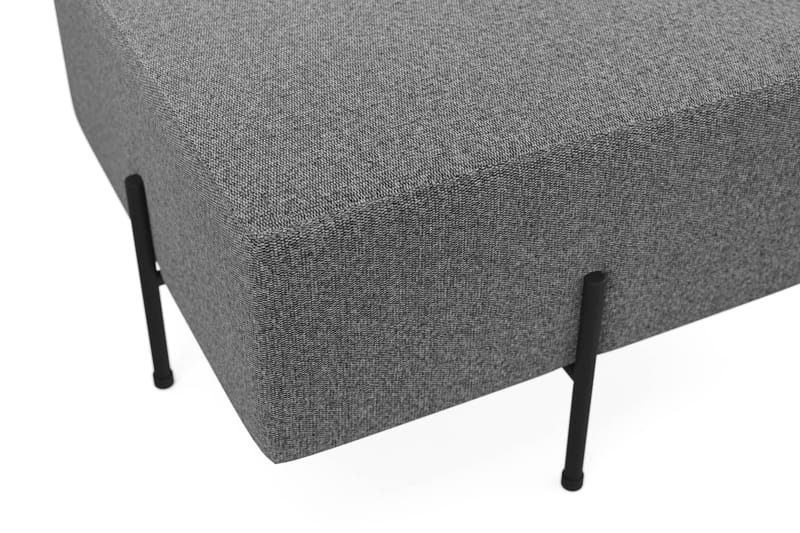 Menard Compact Puf 60 cm Kvadratisk - Mørkegrå - Møbler - Stole & lænestole - Taburet & skammel - Ottoman