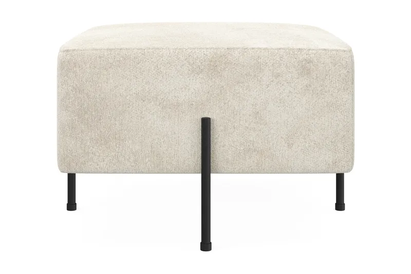 Menard Compact Puf 60 cm Kvadratisk, Hvid