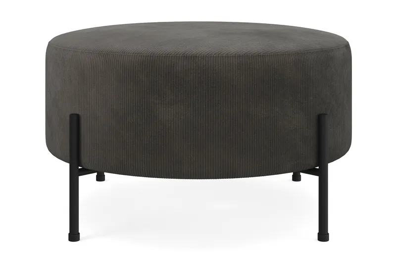 Menard Compact Puf Rund 70 cm, Mørkegrå