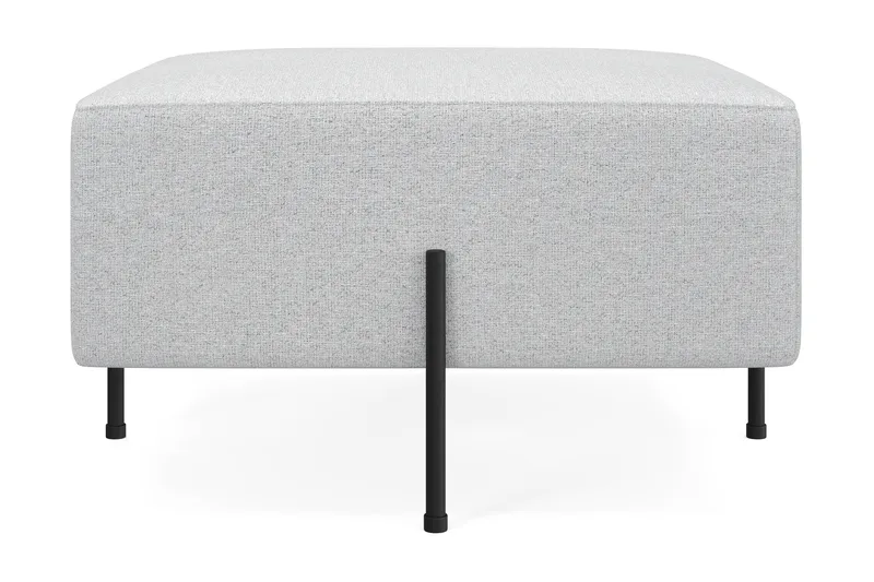 Menard Compact Puf 70 cm Kvadratisk, Lysegrå