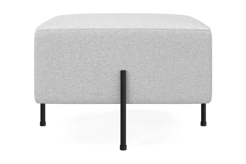 Menard Compact Puf 60 cm Kvadratisk, Lysegrå