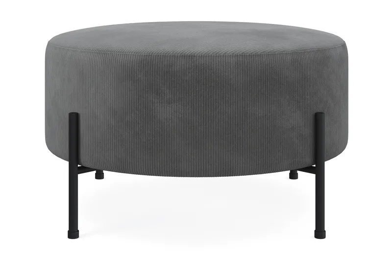 Menard Compact Puf Rund 70 cm, Grå