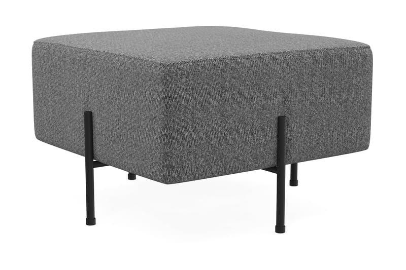 Menard Compact Puf 60 cm Kvadratisk - Mørkegrå - Møbler - Stole & lænestole - Taburet & skammel - Ottoman