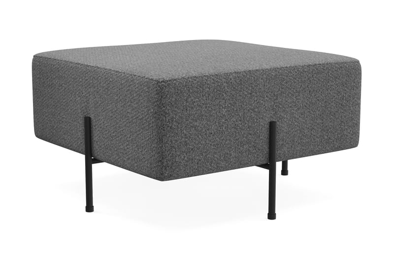 Menard Compact Puf 70 cm Kvadratisk - Mørkegrå - Møbler - Stole & lænestole - Taburet & skammel - Ottoman