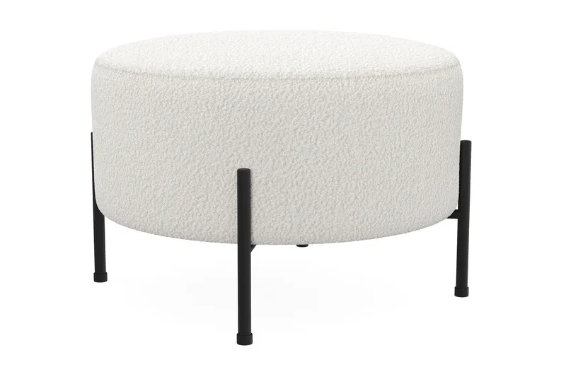 Menard Compact Puf Rund 60 cm - Hvid - Møbler - Stole & lænestole - Taburet & skammel - Ottoman