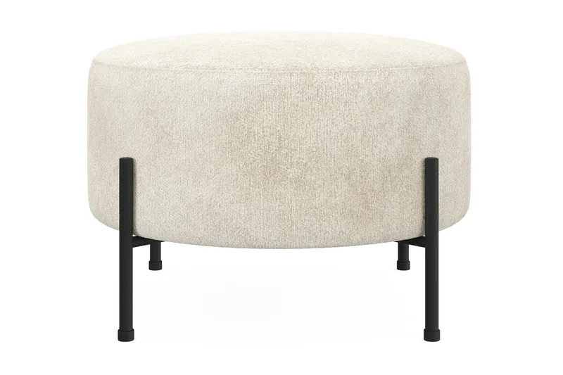 Menard Compact Puf Rund 60 cm - Hvid - Møbler - Stole & lænestole - Taburet & skammel - Ottoman