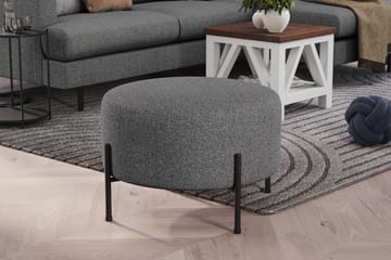 Menard Compact Puf Rund 60 cm - Mørkegrå - Møbler - Stole & lænestole - Taburet & skammel - Ottoman