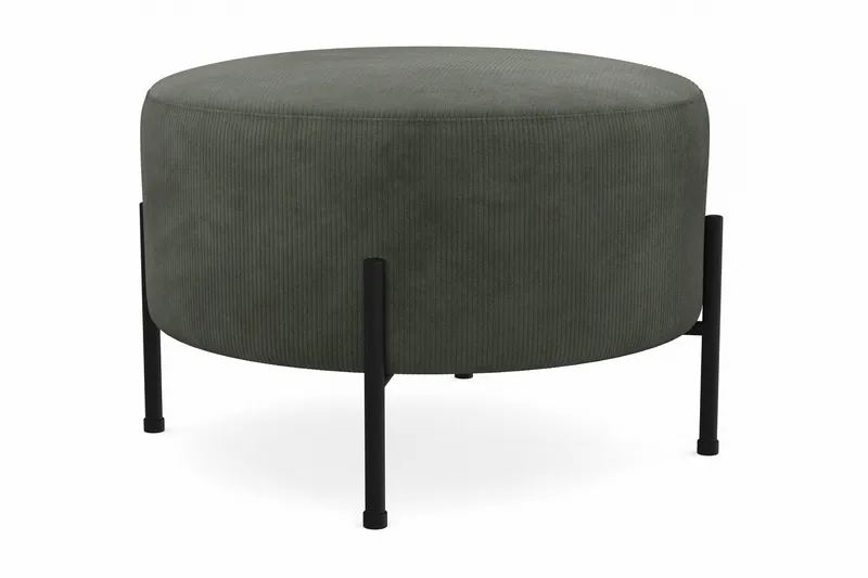 Menard Compact Puf Rund 60 cm - Mørkegrøn - Møbler - Stole & lænestole - Taburet & skammel - Ottoman