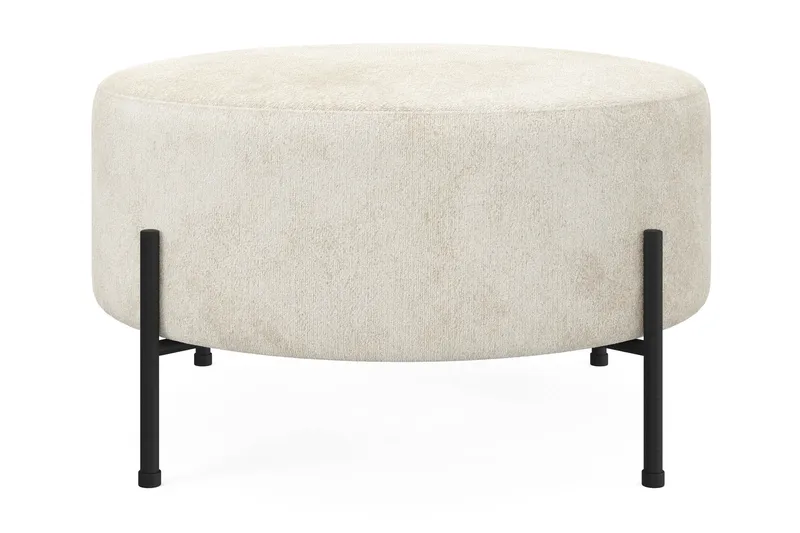 Menard Compact Puf Rund 70 cm, Hvid