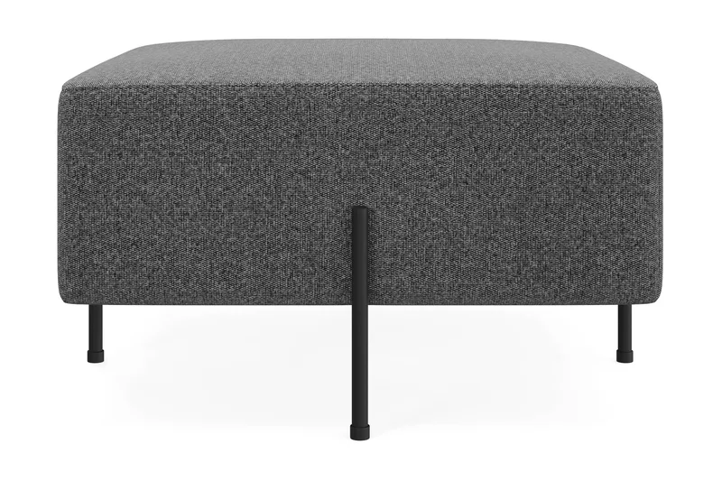 Menard Compact Puf 70 cm Kvadratisk, Mørkegrå