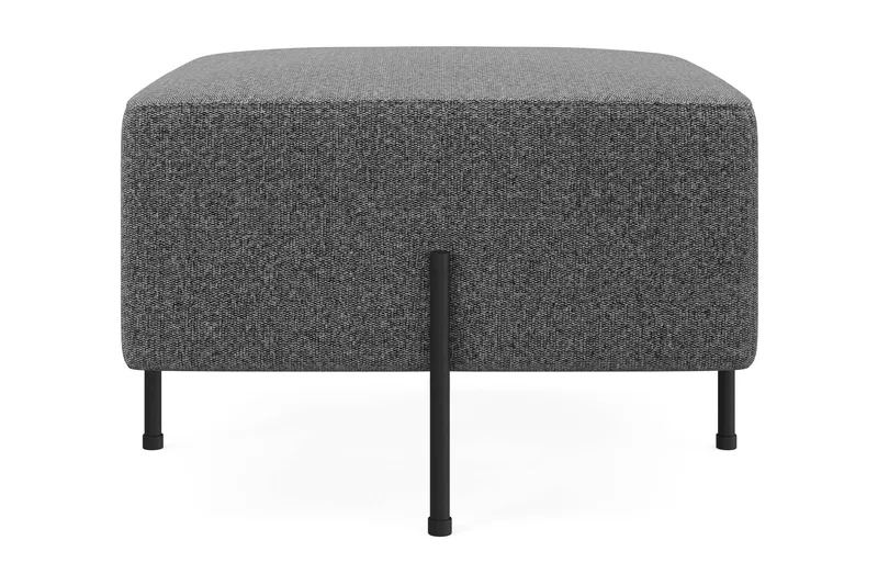 Menard Compact Puf 60 cm Kvadratisk - Mørkegrå - Møbler - Stole & lænestole - Taburet & skammel - Ottoman