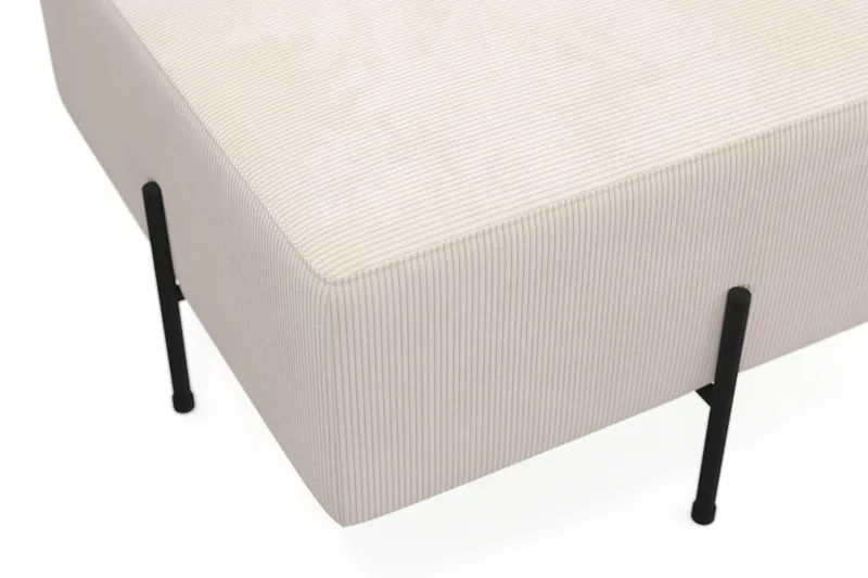 Menard Compact Puf 70 cm Kvadratisk - Beige - Møbler - Stole & lænestole - Taburet & skammel - Ottoman