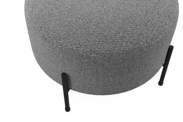 Menard Compact Puf Rund 60 cm - Mørkegrå - Møbler - Stole & lænestole - Taburet & skammel - Ottoman