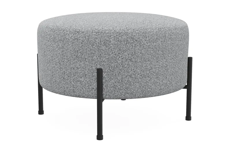 Menard Compact Puf Rund 60 cm - Grå - Møbler - Stole & lænestole - Taburet & skammel - Ottoman