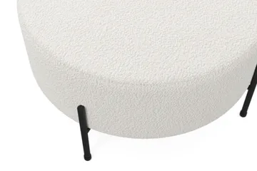 Menard Compact Puf Rund 70 cm - Hvid - Møbler - Stole & lænestole - Taburet & skammel - Ottoman