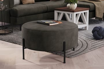 Menard Compact Puf Rund 70 cm - Mørkegrå - Møbler - Stole & lænestole - Taburet & skammel - Ottoman
