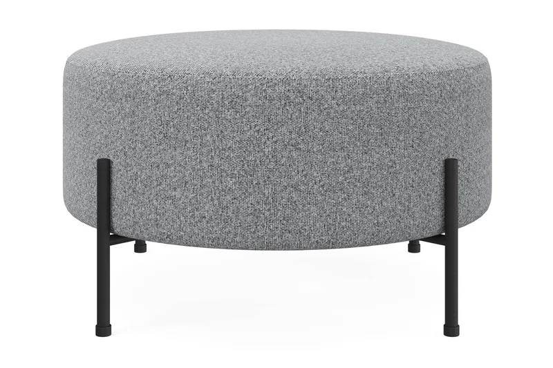 Menard Compact Puf Rund 70 cm, Grå
