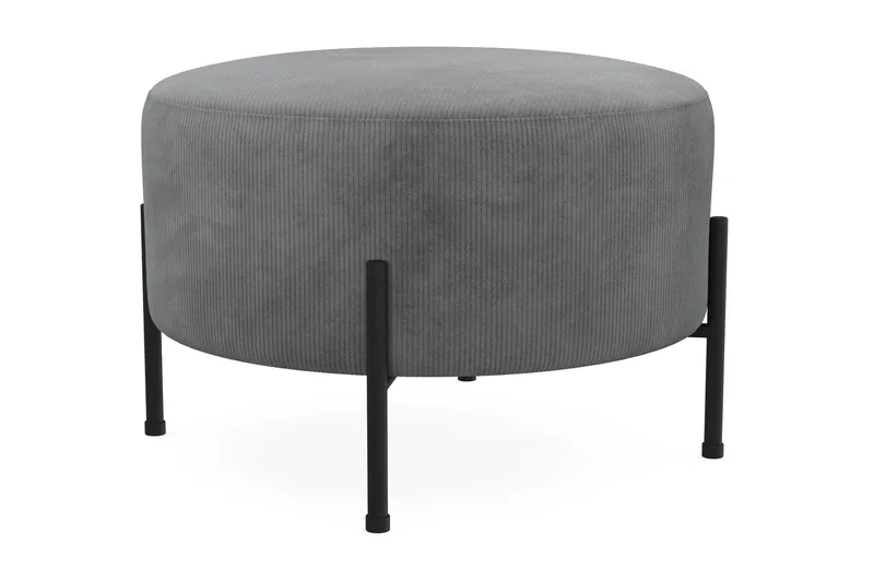 Menard Compact Puf Rund 60 cm, Grå