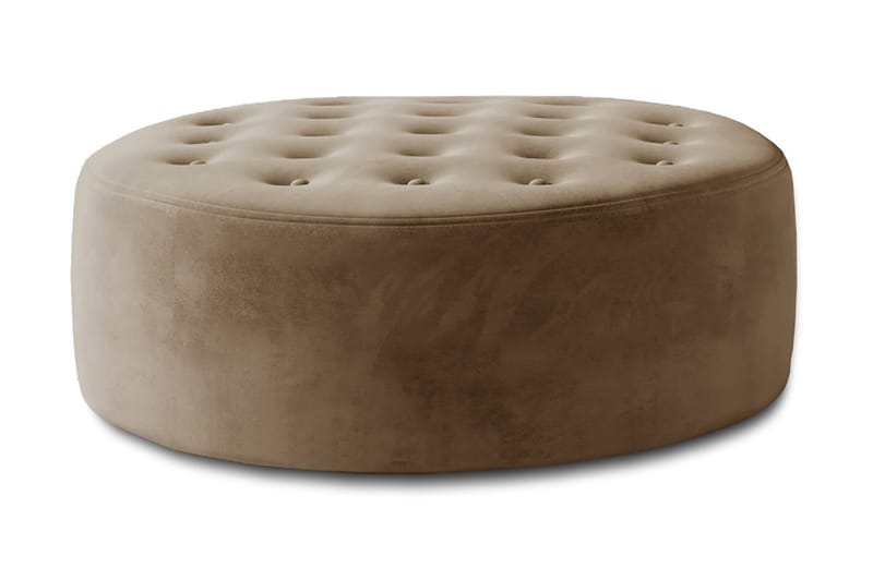 Montyda Ottoman Rund - Beige - Ottoman