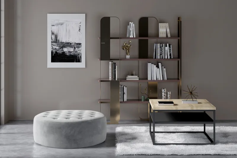 Montyda Ottoman Rund - Grå - Møbler - Stole & lænestole - Taburet & skammel - Ottoman