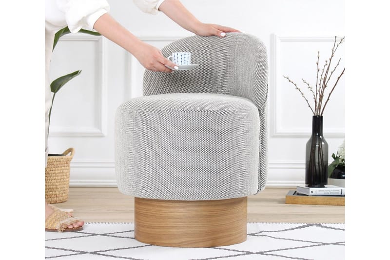 Muktan Puf 47 cm - Grå - Møbler - Stole & lænestole - Taburet & skammel - Ottoman