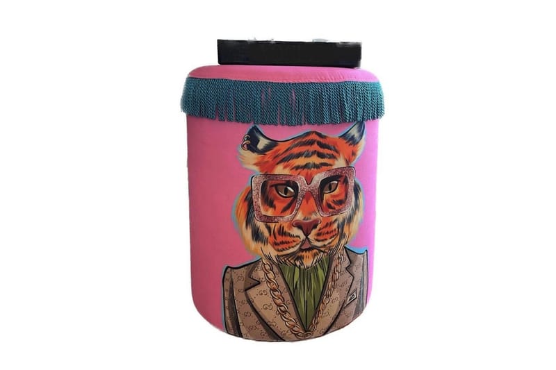 Multan Puf 45 cm, Flerfarvet